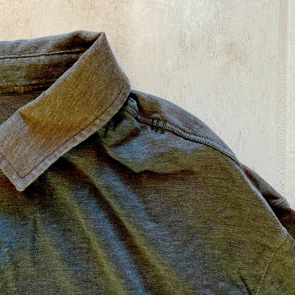 Lululemon Men’s Forest Green/Gray Performance Polo